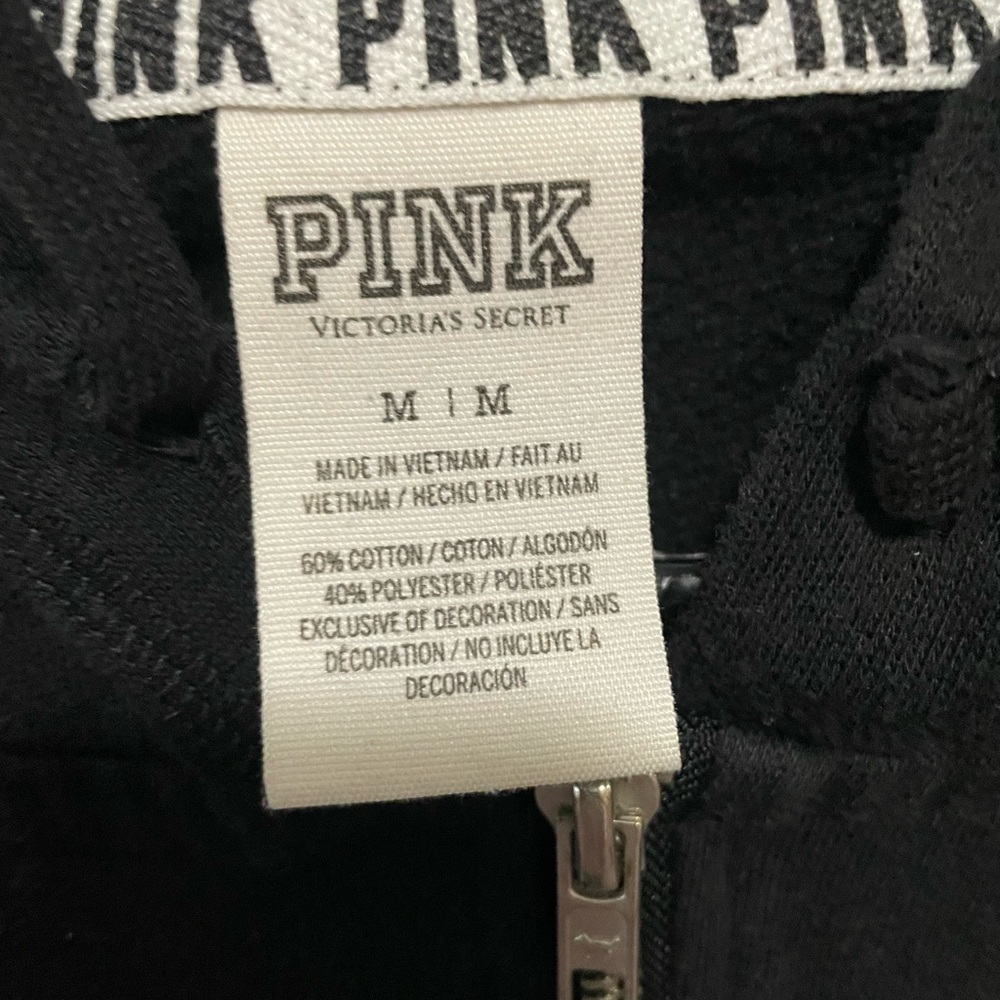 Victoria's Secret PINK Black and White women  Hoodie - Picture 4 of 4
